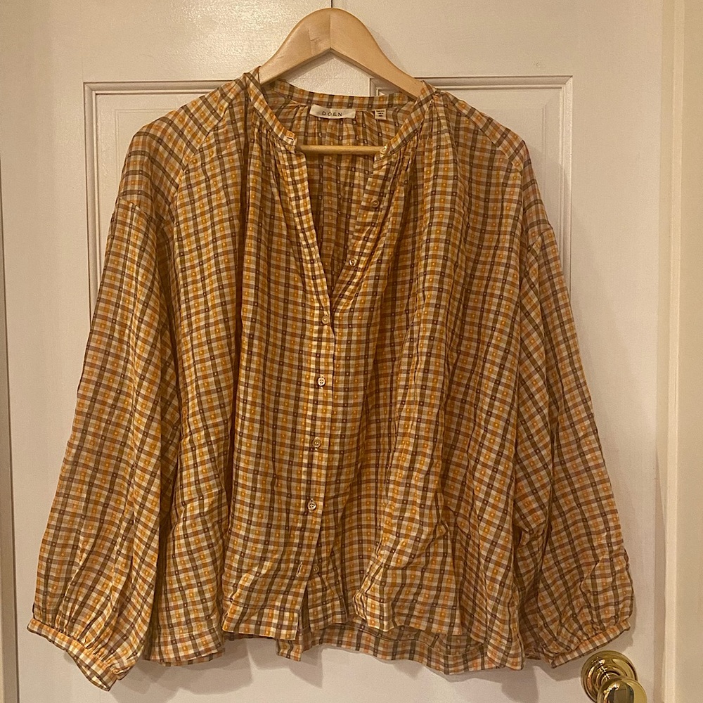 Dôen Jane Blouse Small in Orange Meringue
